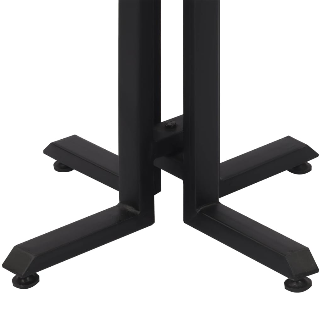 Solid Reclaimed Teak - black legs