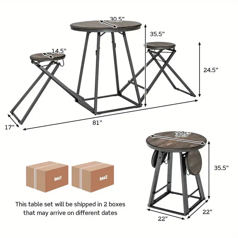 Space-save Portable Table & Chairs