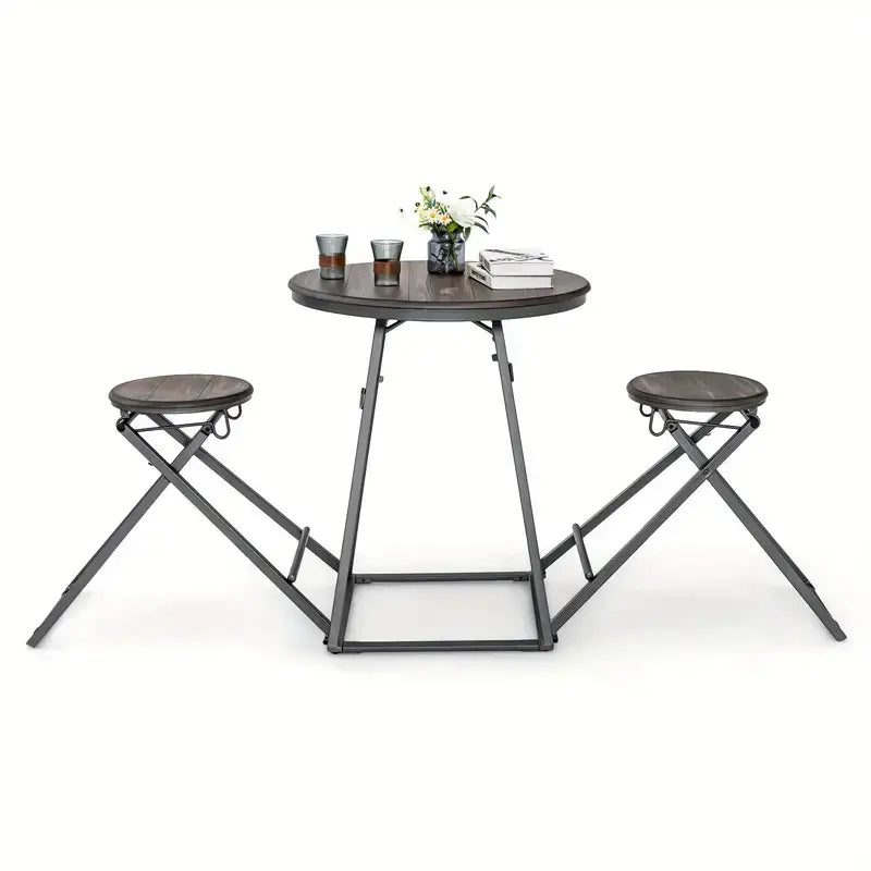Space-saving Portable Table & 2 Chairs