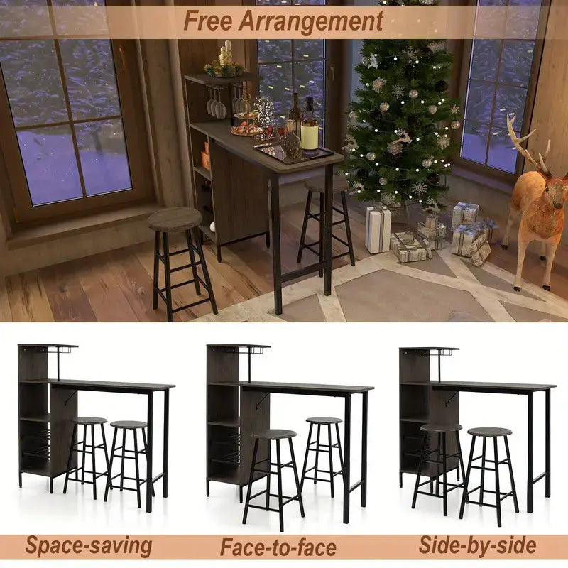 Space Saving Bar Table & Stool