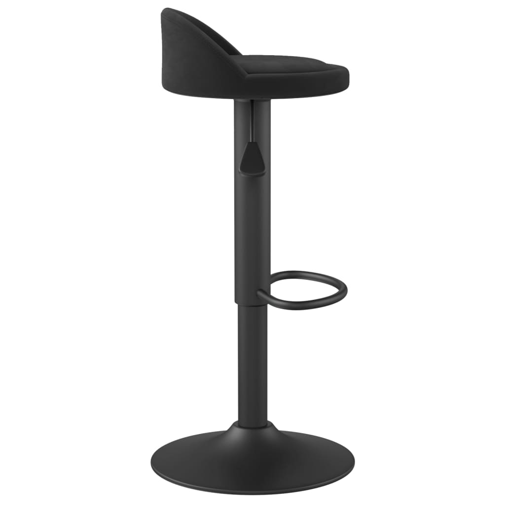 Stool 2 pcs Velvet black
