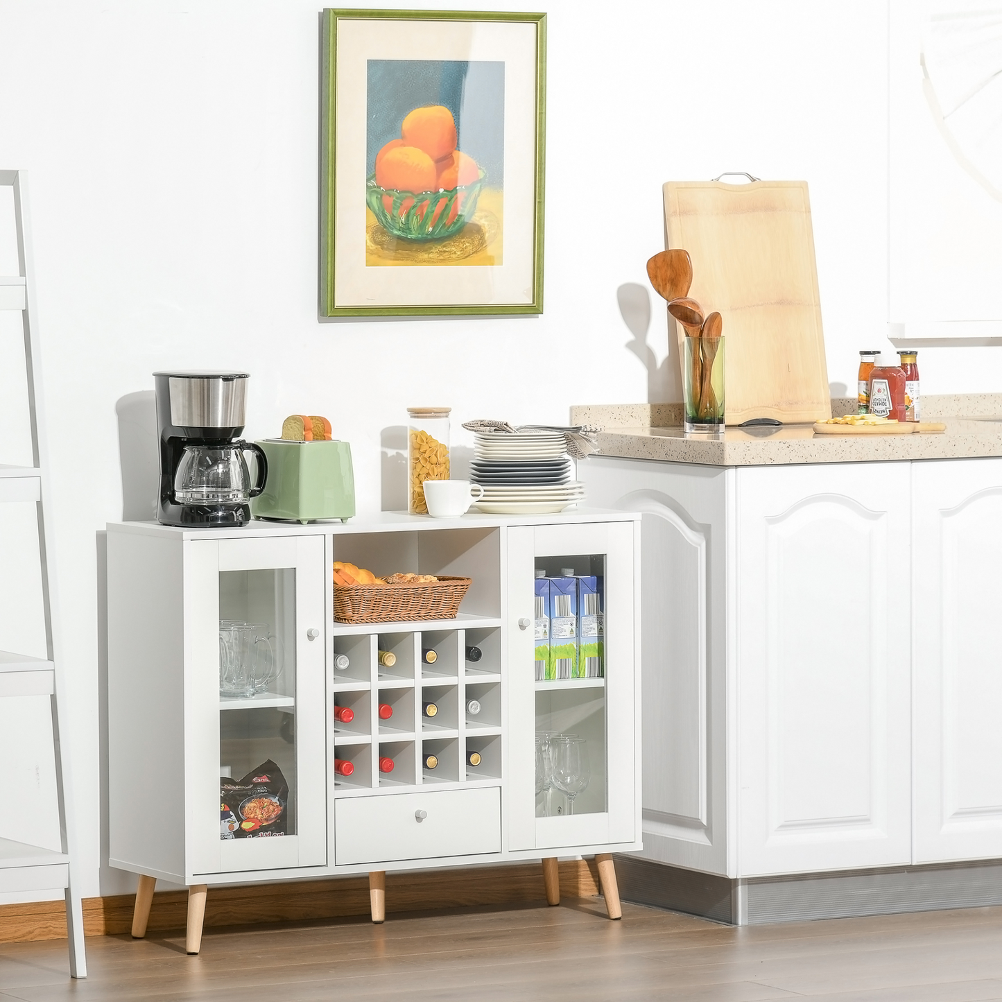 Storage Cabinet - Door & 12-Bottle storage