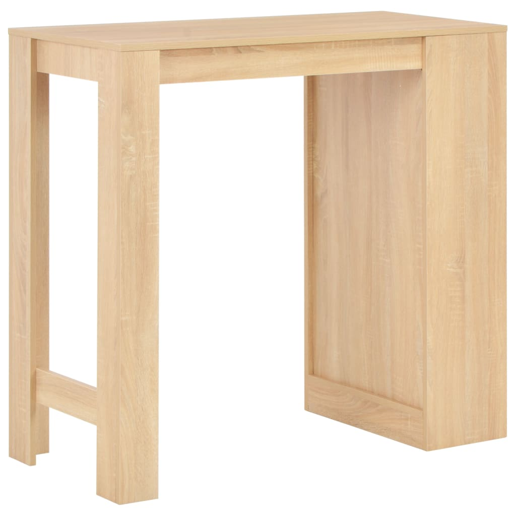 Table with Shelf Oak 110x50x103 cm