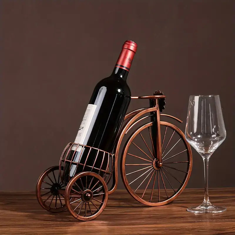 Tricycle Wine Rack With Glass Holders