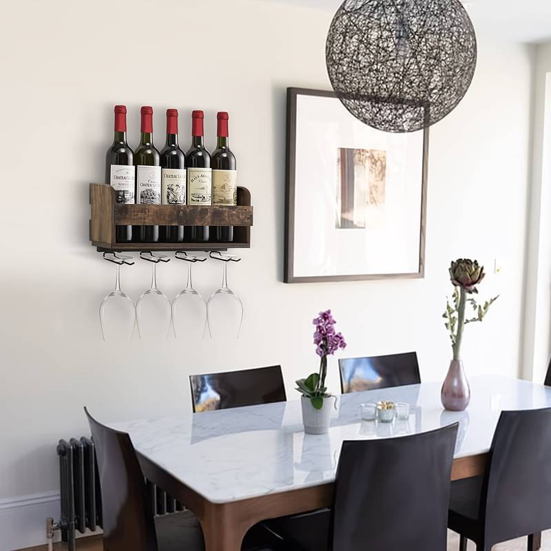 Wall-Mounted Storage For Bottles