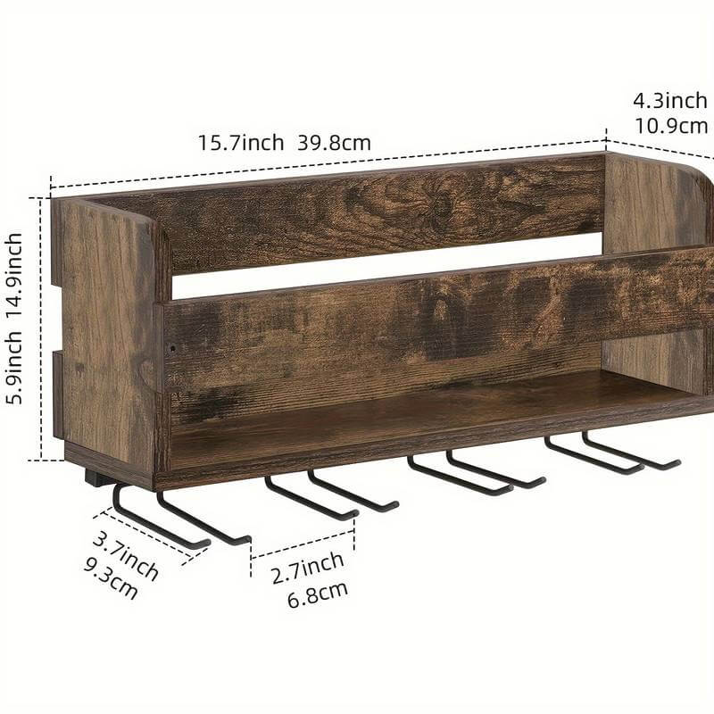 Wall-Mounted Wine Rack