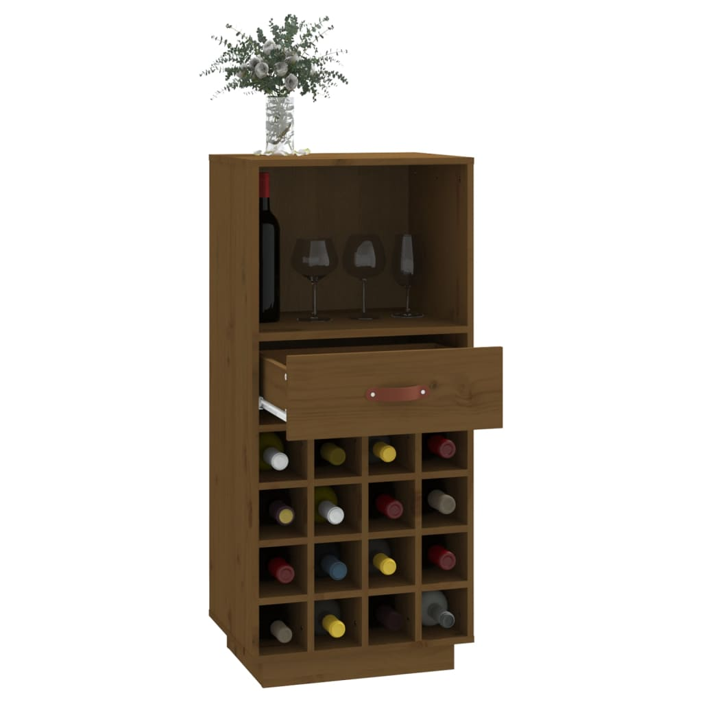 Wine Cabinets Honey Brown 45x34x100 cm Solid Wood Pine