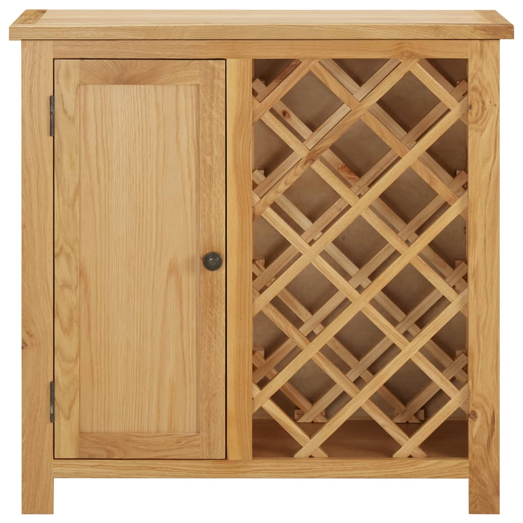 Wine Cabinets for 11 Bottles 80x32x80 cm Solid Oak Wood