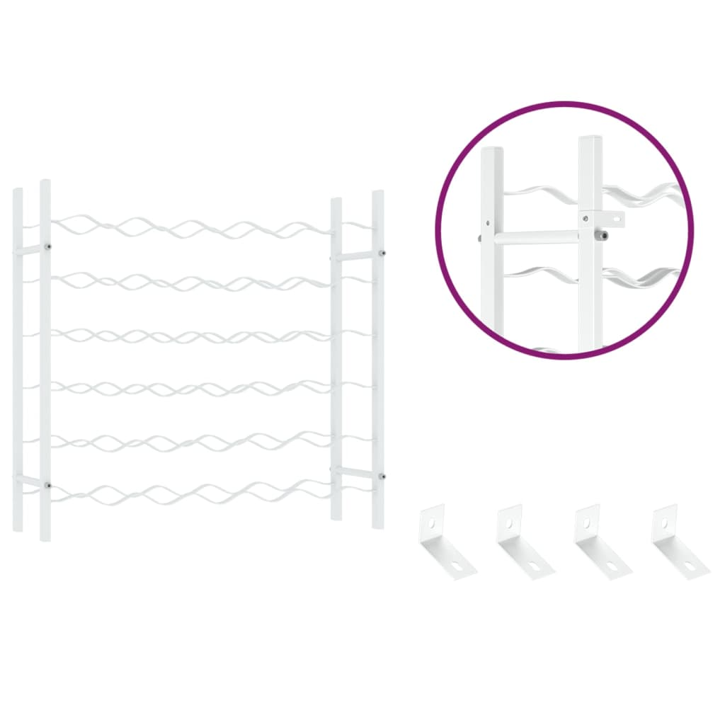 Wine Rack - 36 Bottle Metal White