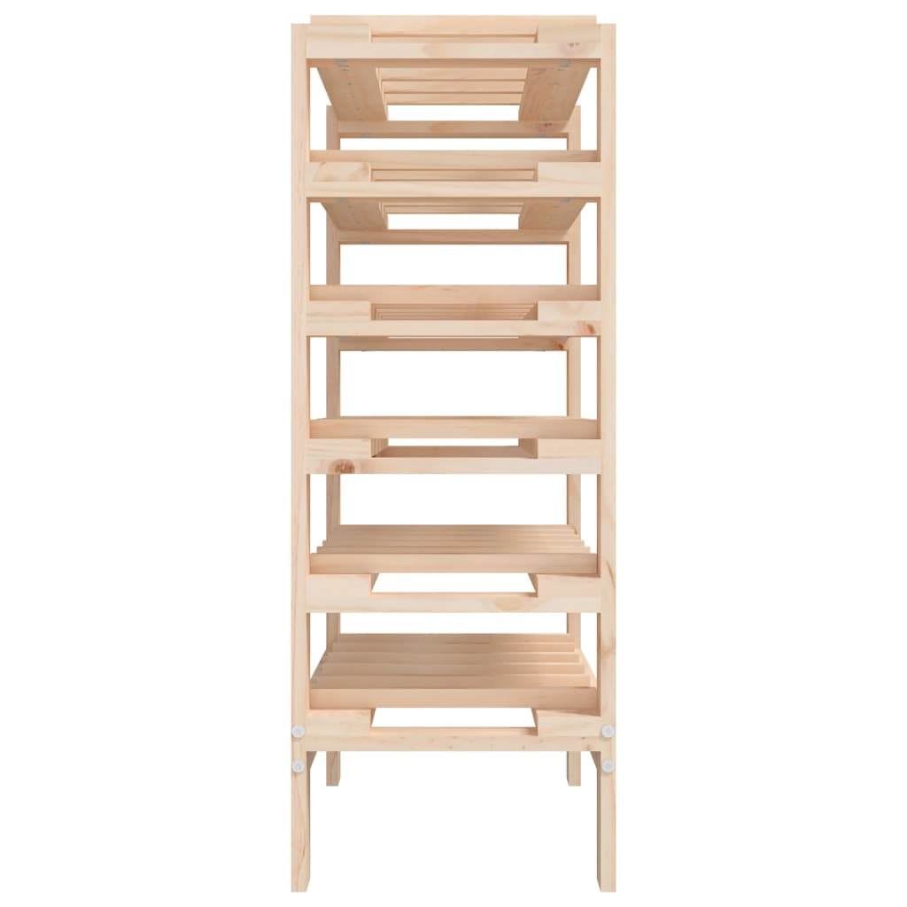 Wine Rack - 61.5x30x82cm Solid Wood Pine