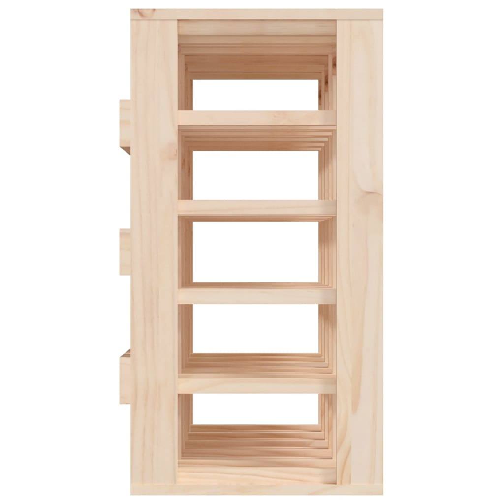 Wine Rack 58.5x33x60.5 cm Solid Wooden Pine
