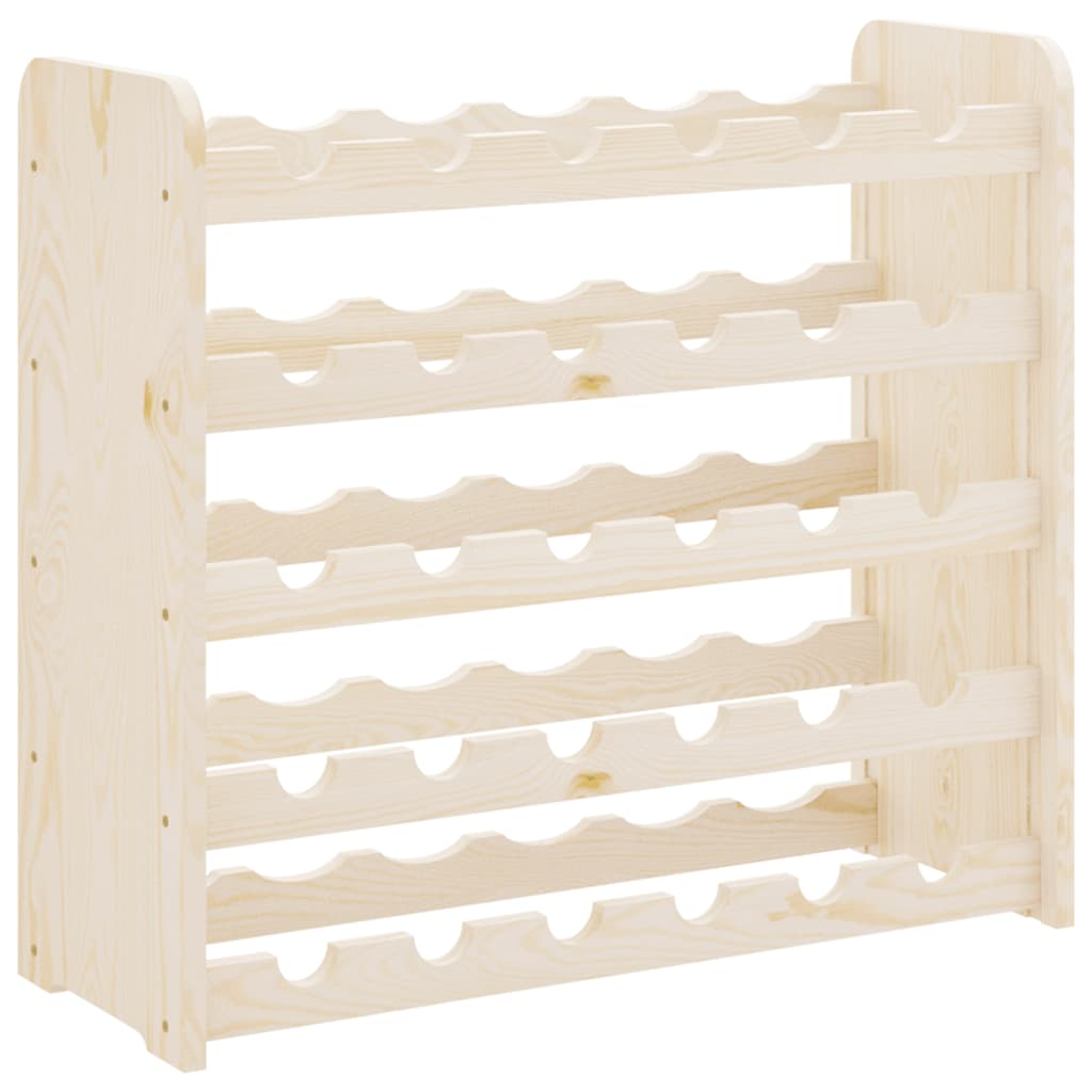 Wine Rack 67.5x25x60 cm Solid Wood Pine