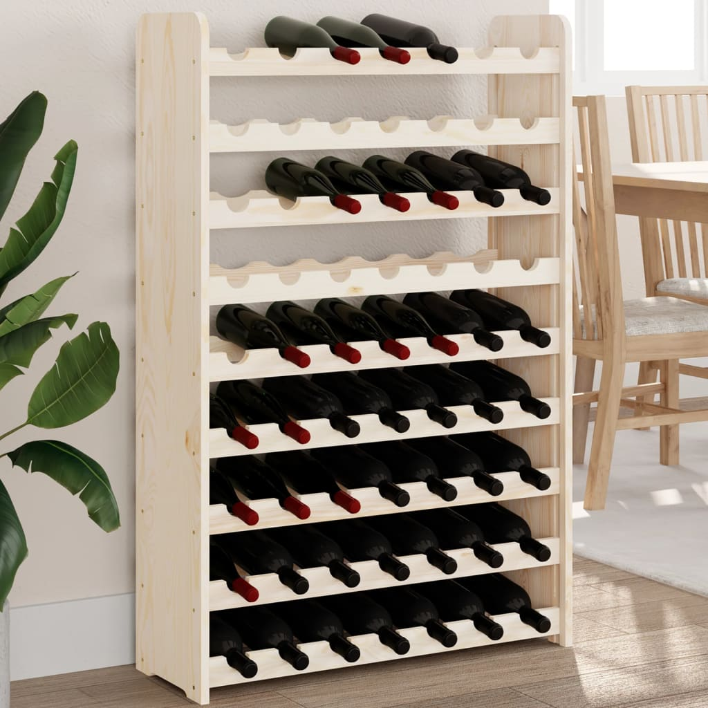 Wine Rack 72.5x25x111.5 cm Solid Wood