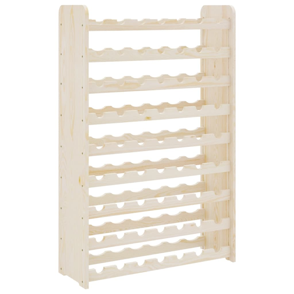 Wine Rack 72.5x25x111.5 cm Solid Wood Pine