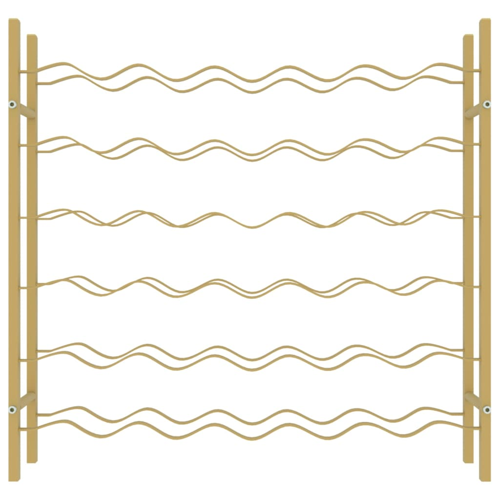 Wine Rack for 36 Bottle Metal Gold
