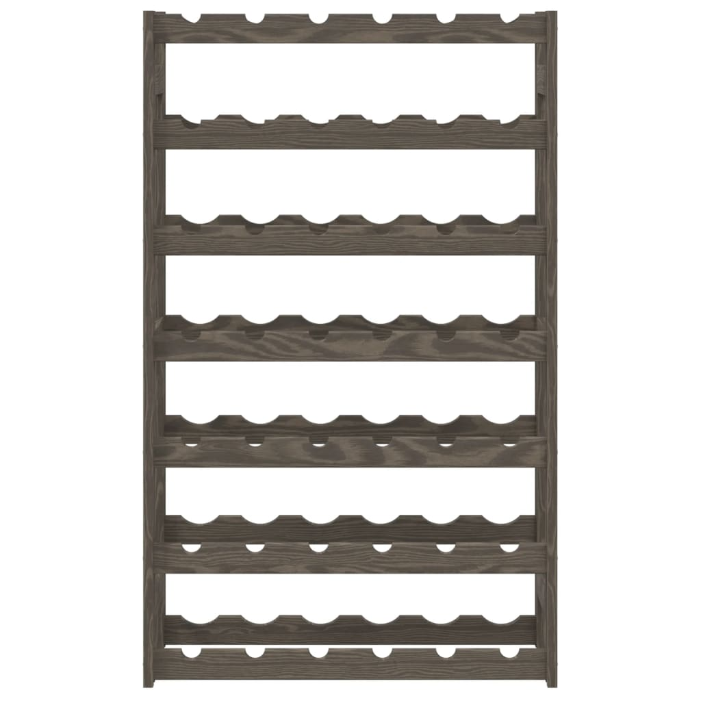 Wine Rack for 42 Bottles Grey Wood Pine