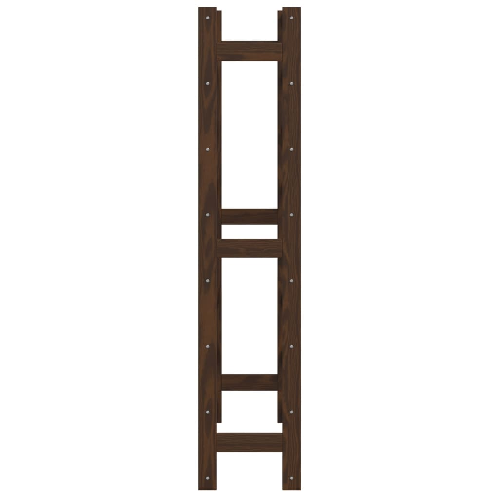 Wine Rack for 56 Bottle Brown pine Solid Wood