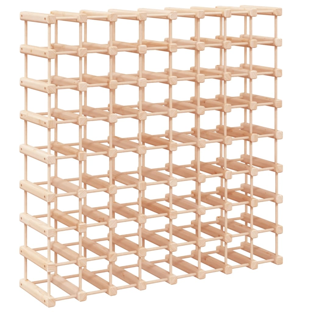 Wine Rack for 72 Bottles 90.5x23x90.5cm Solid Wood Pine