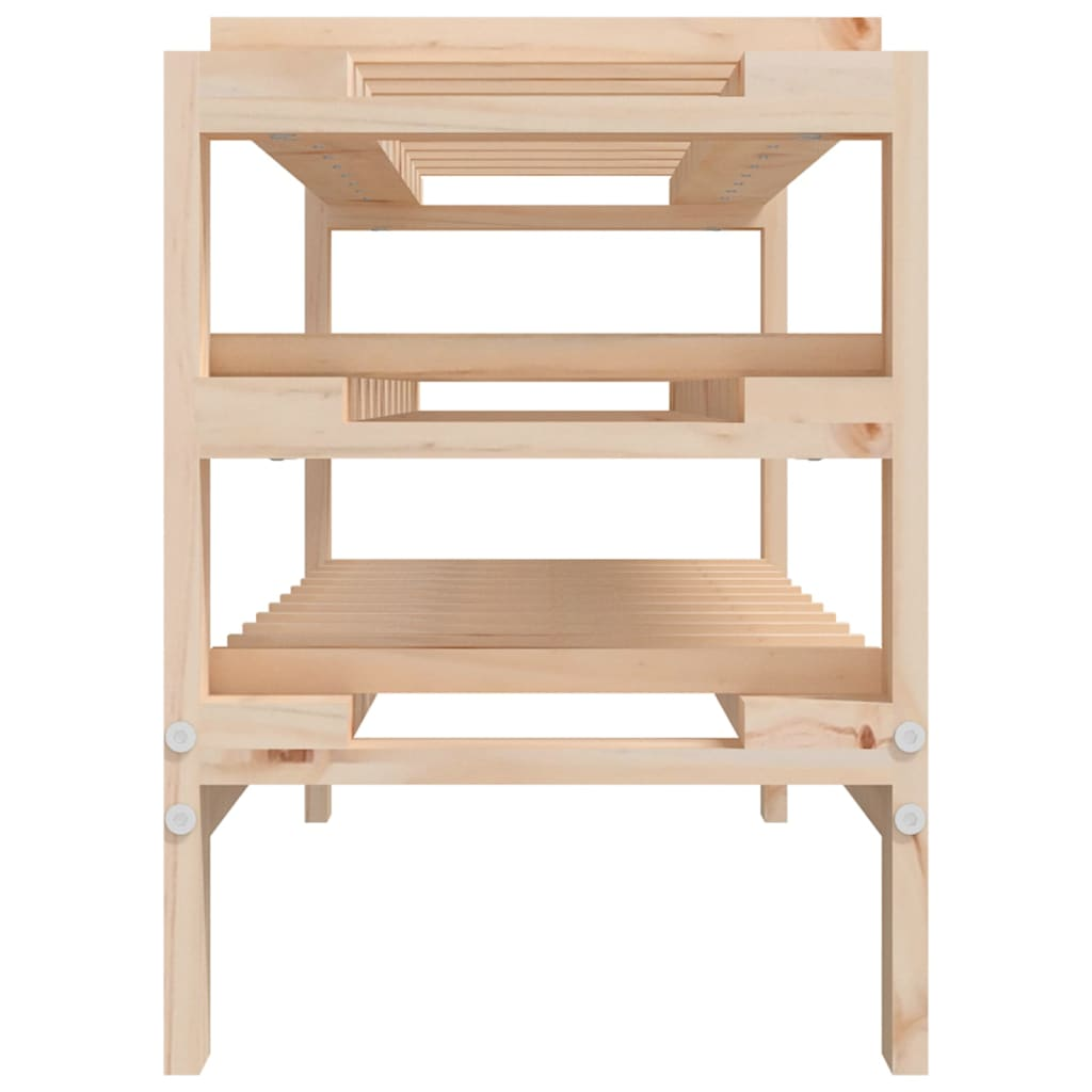 Wine Racks - 109.5x30x42 cm Solid Wooden Pine