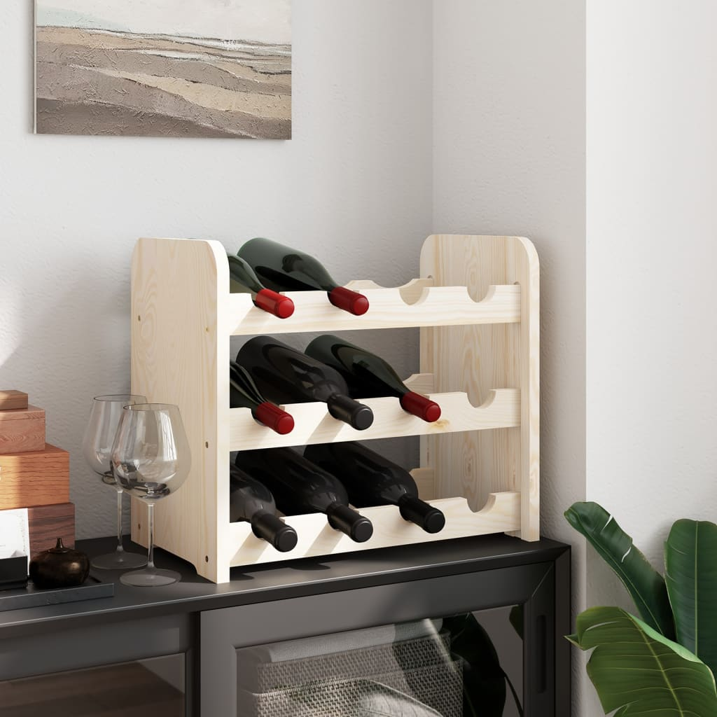Wine Racks 43x25x37 cm Solid Wood Pine