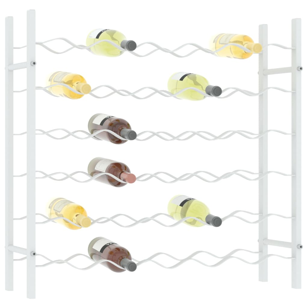 Wine Racks for 36 Bottle White Metal