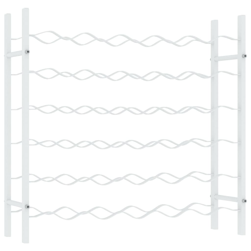 Wine Racks for 36 Bottles White Metal