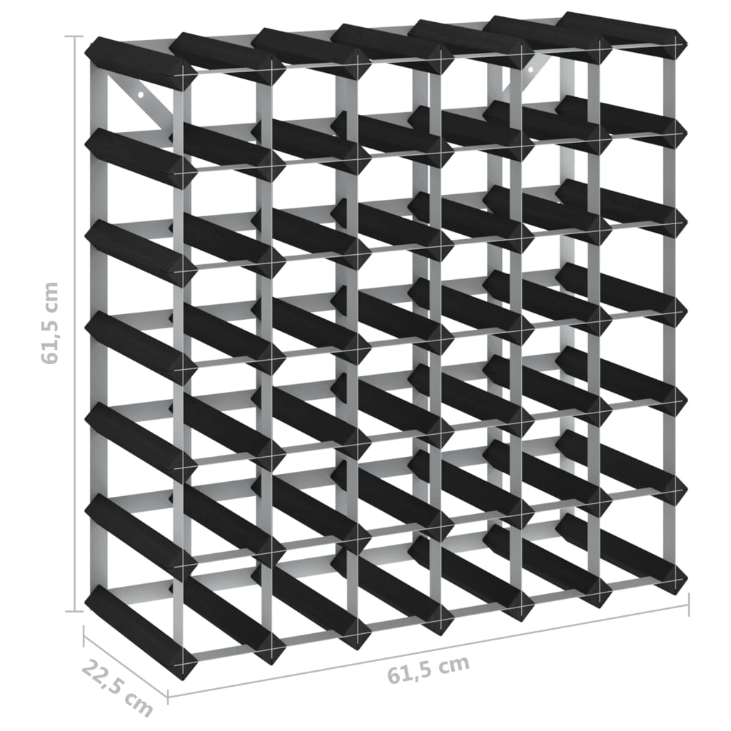 Wine Racks for 42 Bottle Black Pine Wood