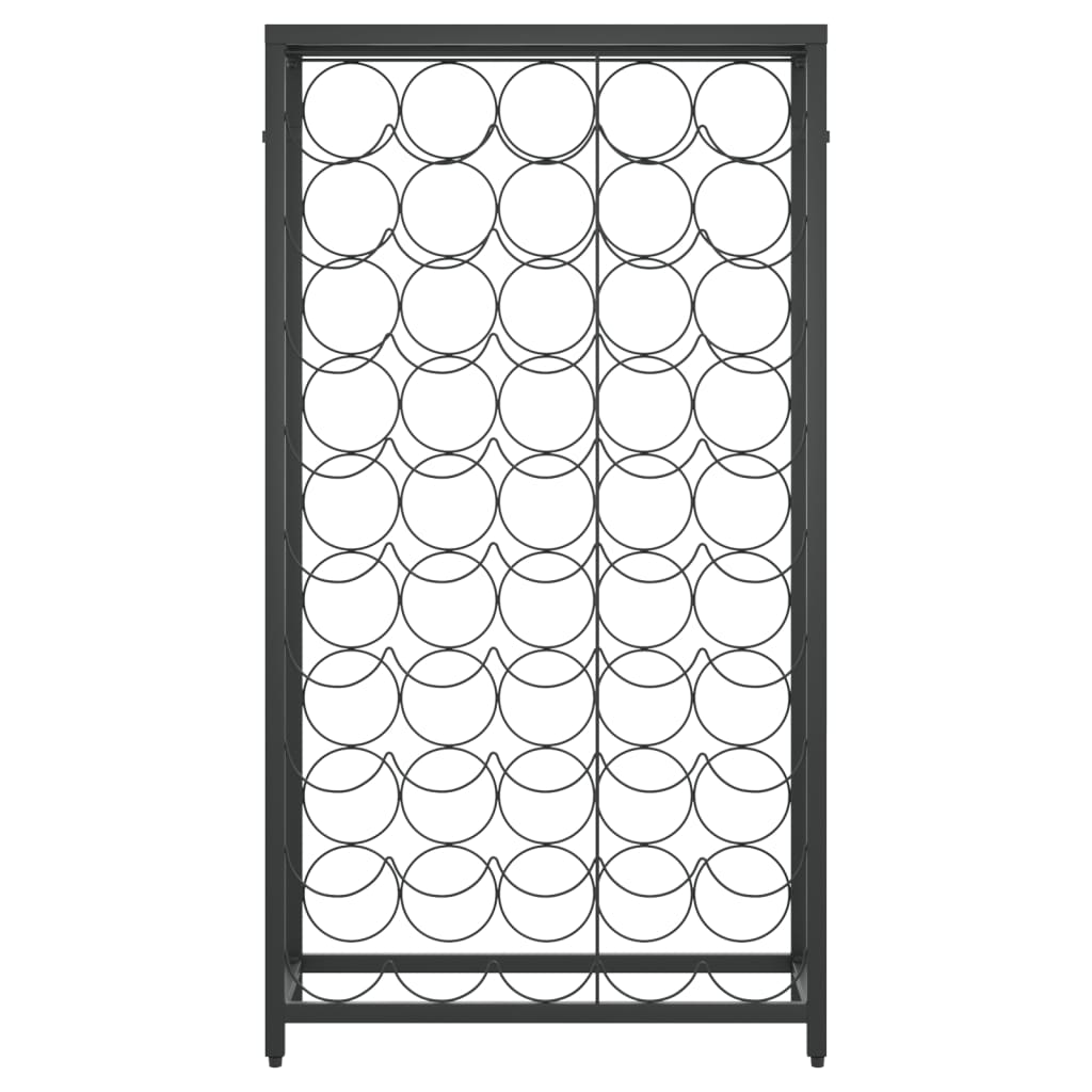 Wine Racks for 45 Bottles Black 54x18x100 cm Wrought Iron
