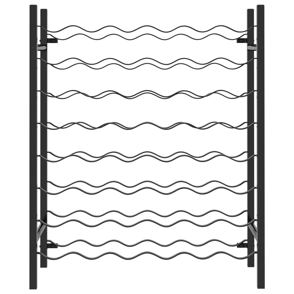 Wine Racks for 48 Bottles Black Metal