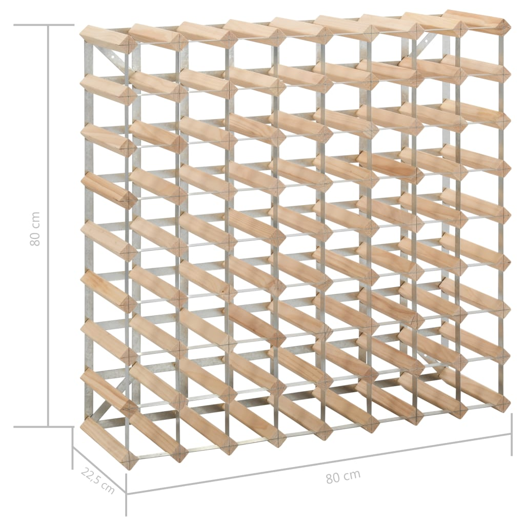 Wine Racks for 72 Bottles Solid Pine