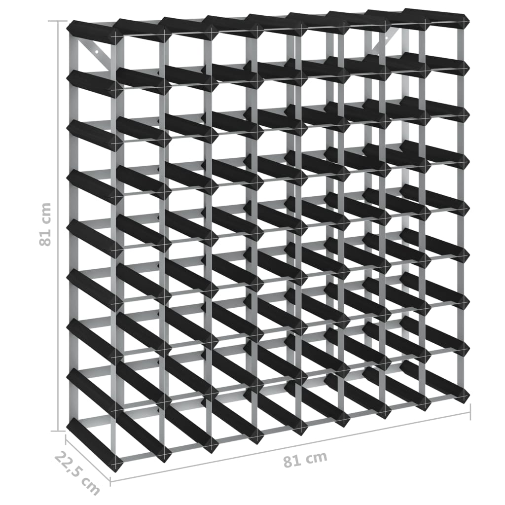 Wine Racks for 72 Bottles black wood
