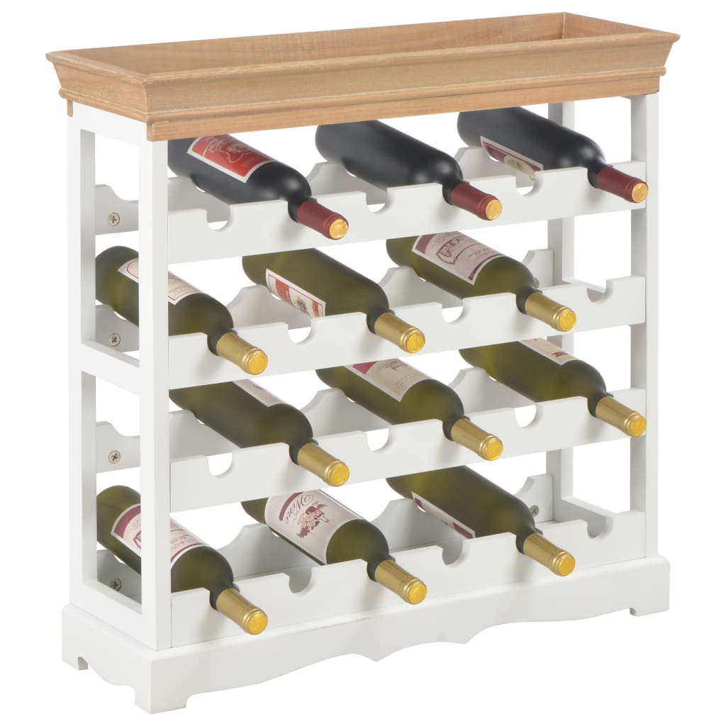 Wine and wood Cabinet White