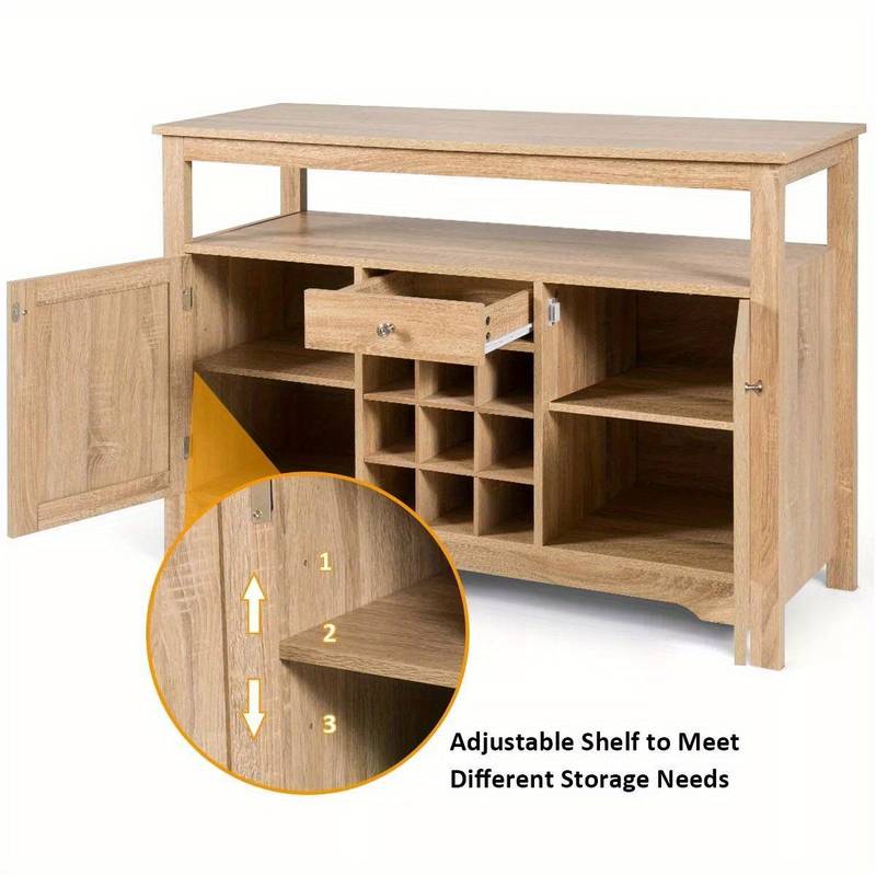 Wooden Wine Rack Sideboard