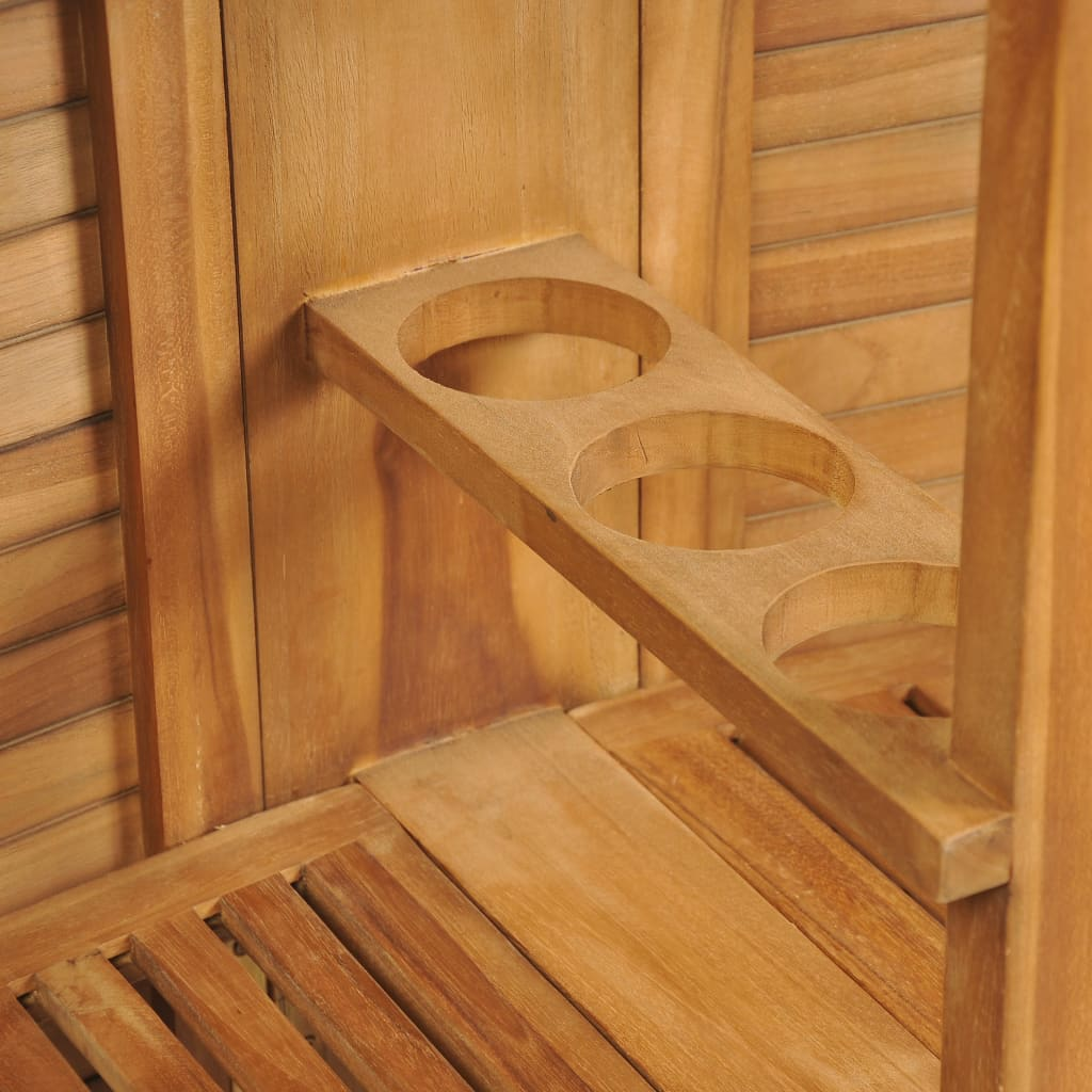 adjustable Folding light wood Bar Table with storage