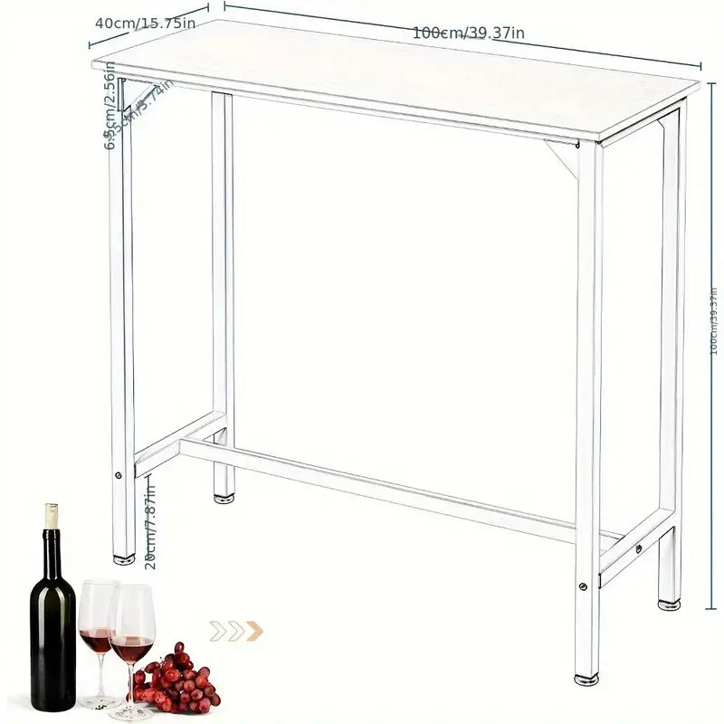 black - Slimline Kitchen Table