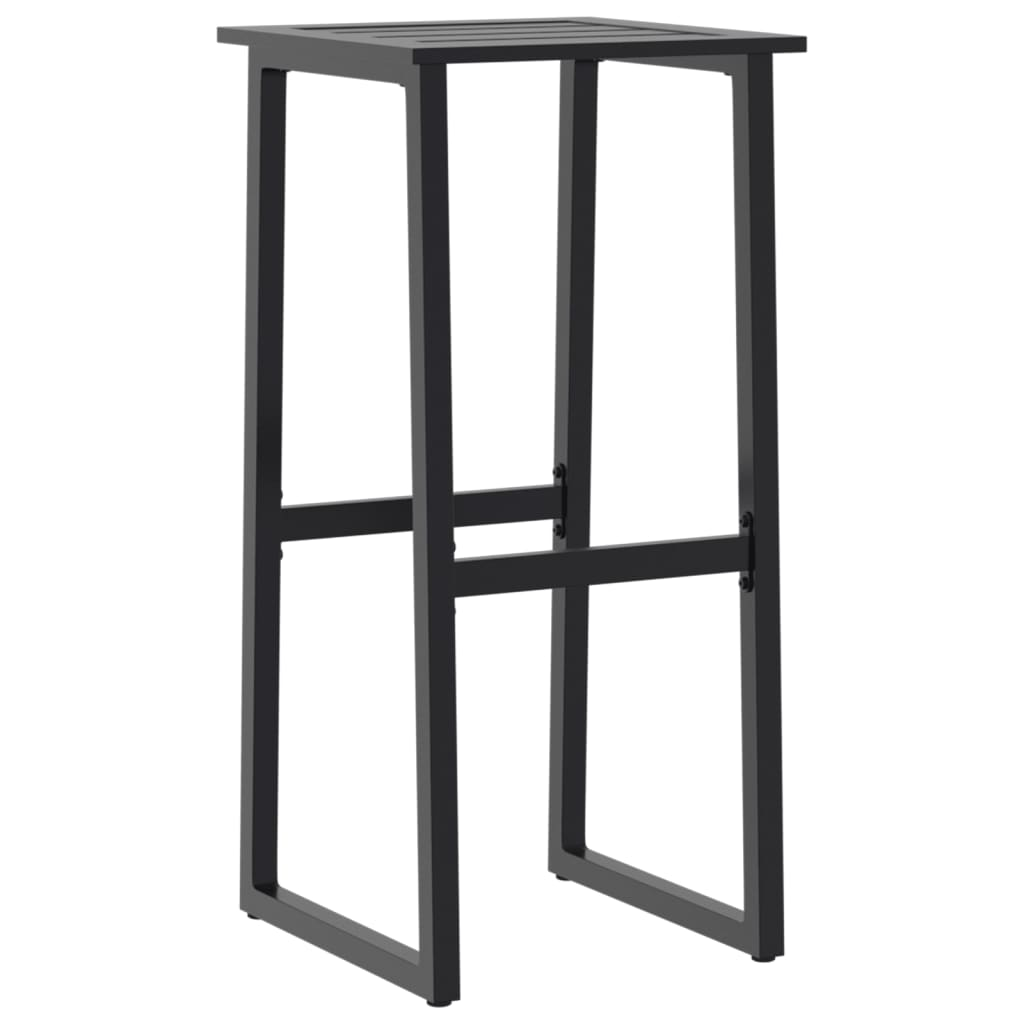 black Garden Bar Set Black Powder-coated Steel