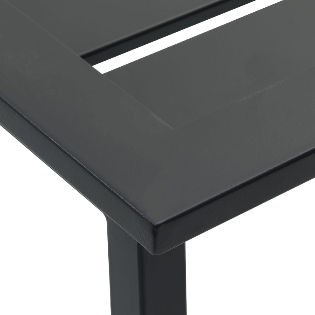 black Garden Bar Set Powder-coated Steel