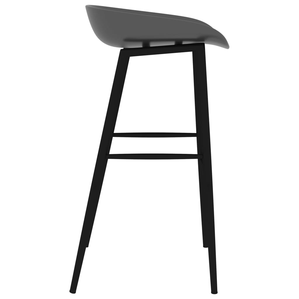 black and grey bar stool
