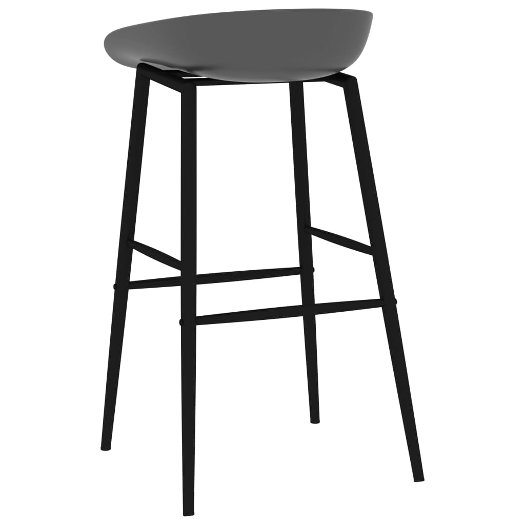 grey and black bar stool