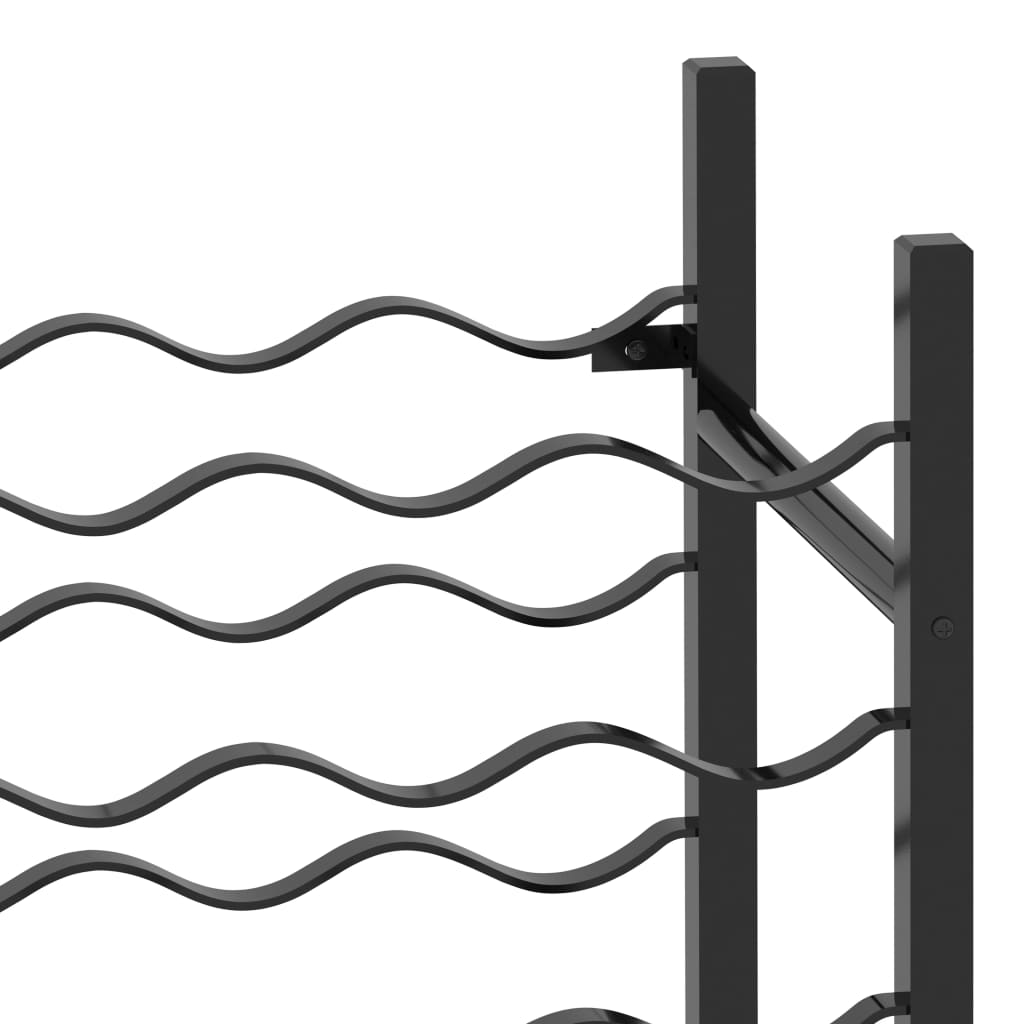 modern Wine Racks 48 Bottle Black Metal
