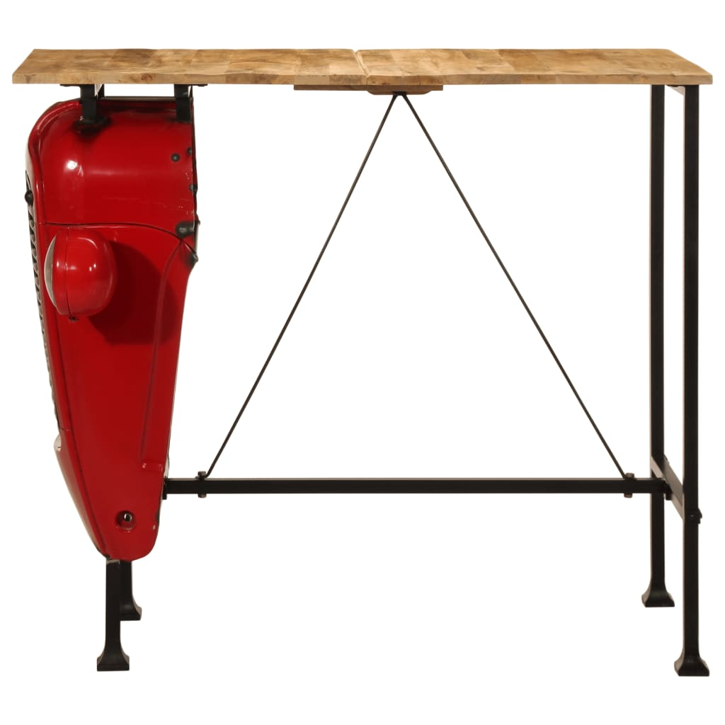 scooter 7 Piece Bar Set Solid Wood Mango