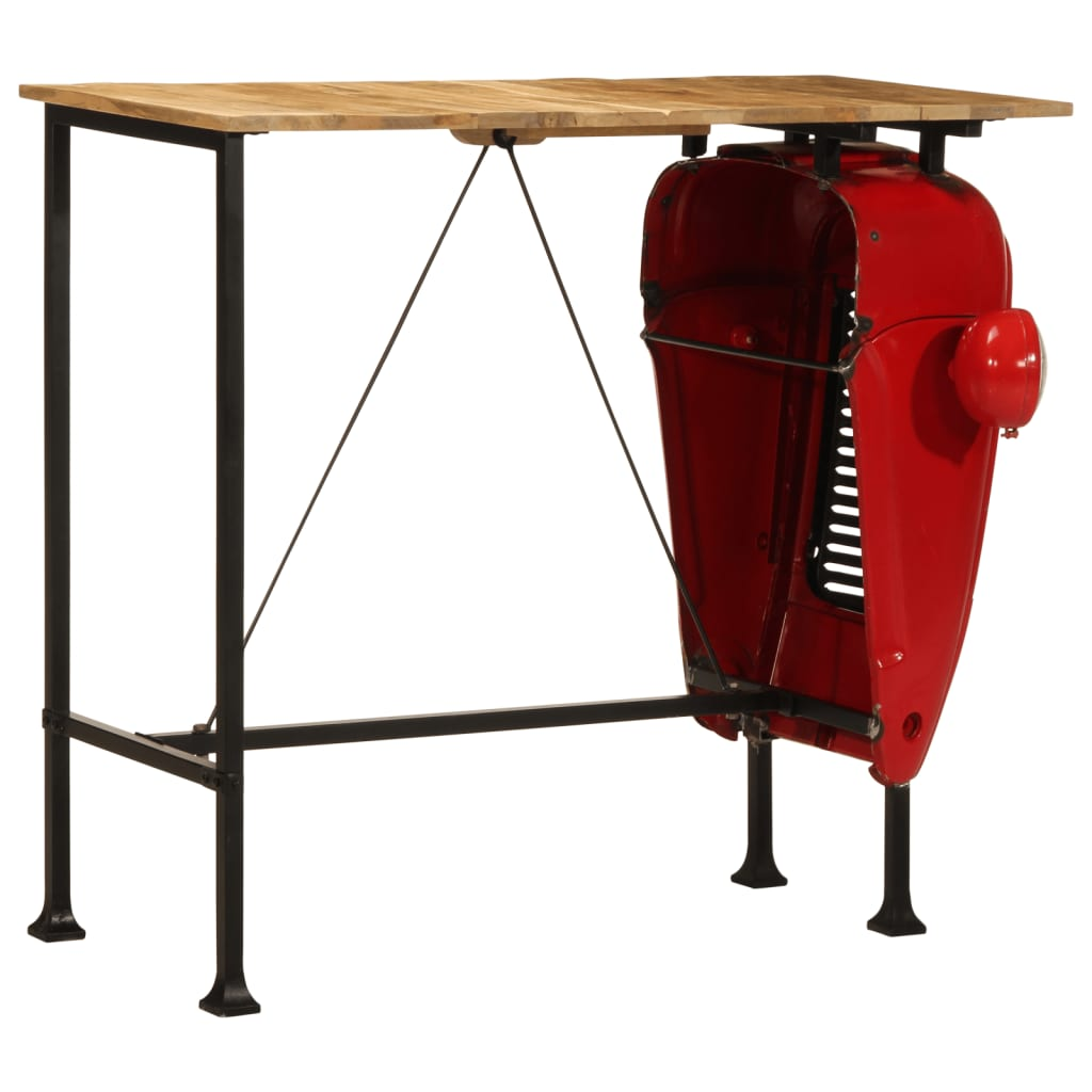 scooter grill 5 Piece Bar Set Solid Wood Mango
