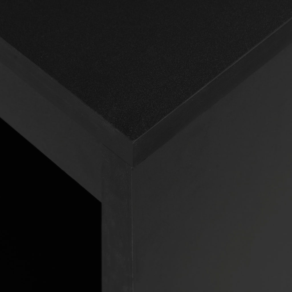 sleek Shelf Black with Bar Table
