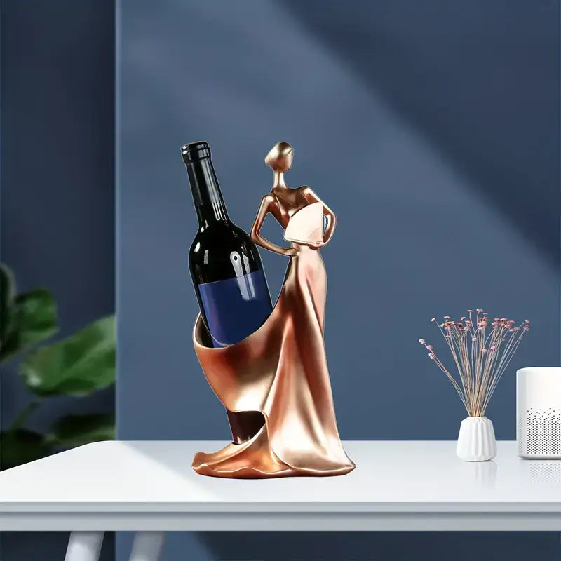 stunning stylish 1 Piece Lady Statue Bottle Rack