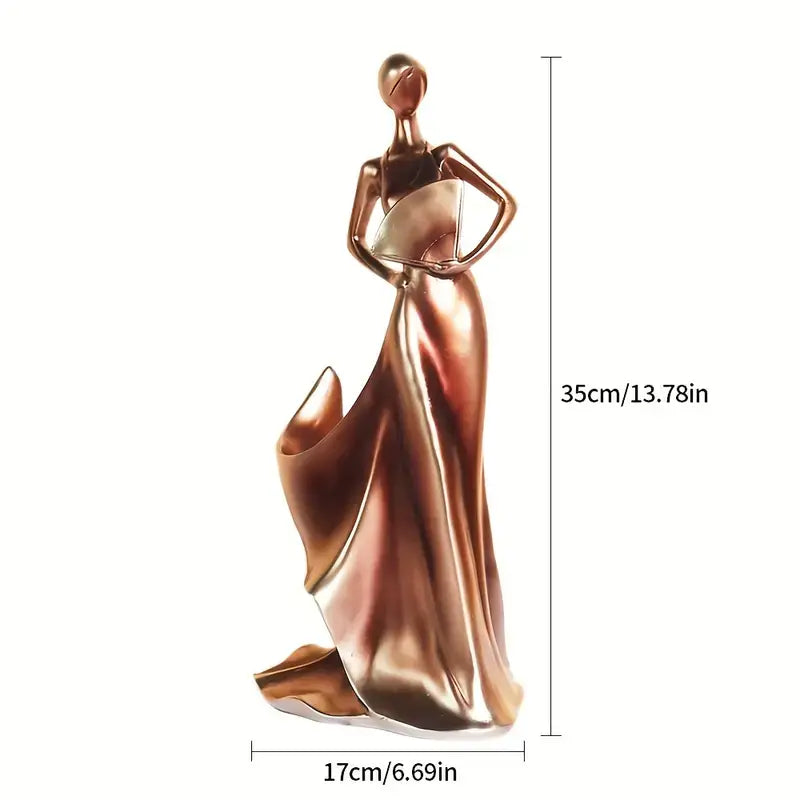 stylish 1 Piece Lady Statue Bottle Rack