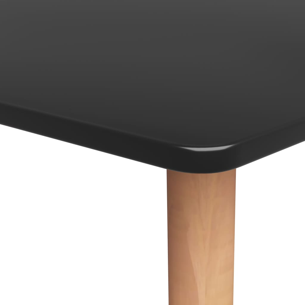 vidaXL 7 Piece Bar Set Black and brown legs