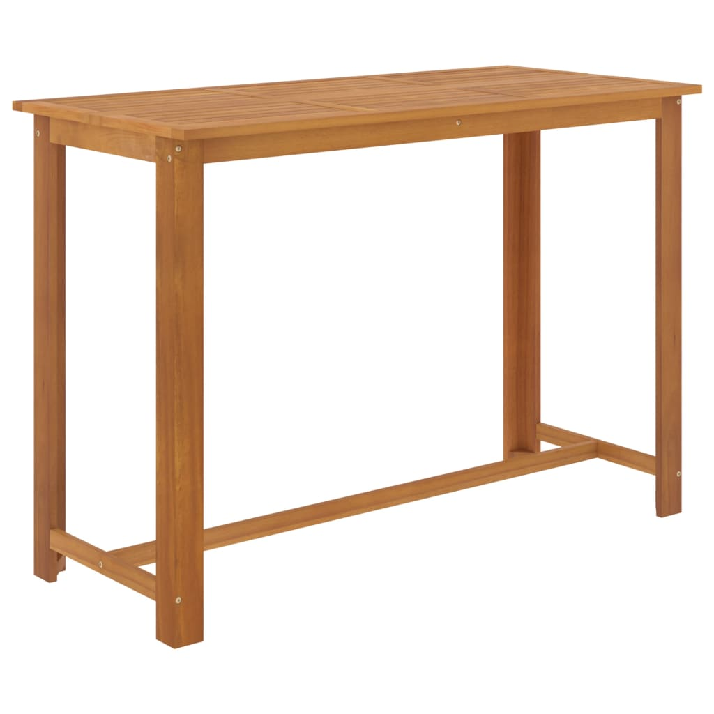 vidaXL 9 Piece Garden Bar brown table