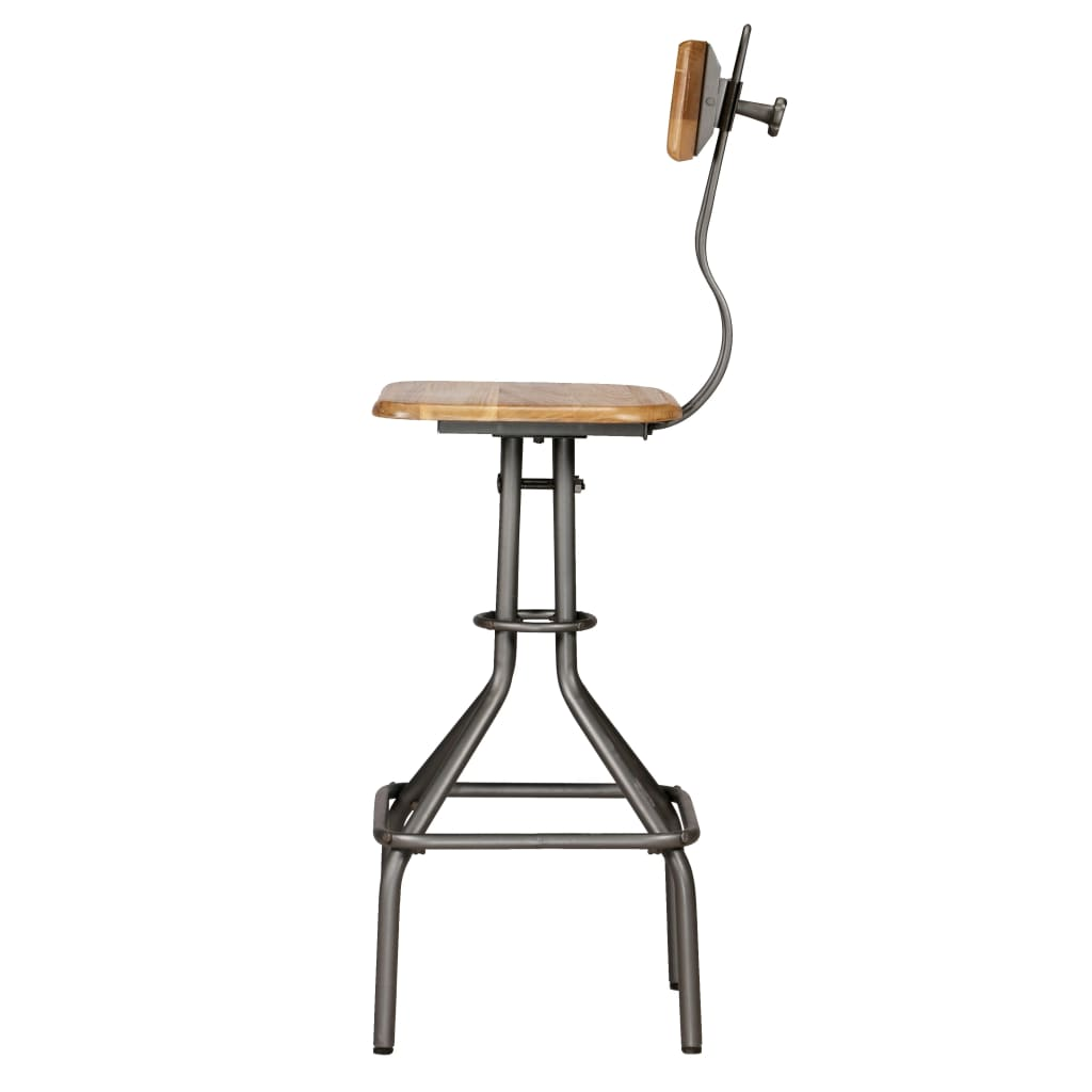 vidaXL Bar Chairs 2 pcs Solid Reclaimed Teak