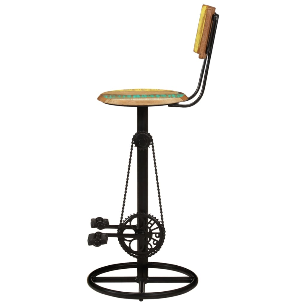 vintage Bar Stools 2 pcs Solid Wood