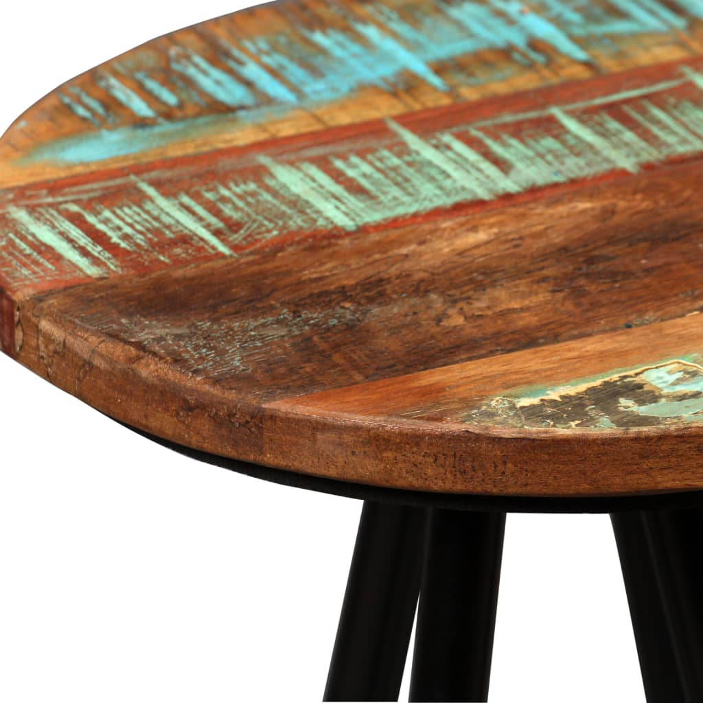 vintage solid Reclaimed Wood bar stools